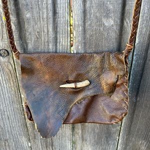 Handmade Natural Crossbody Leather Bag
